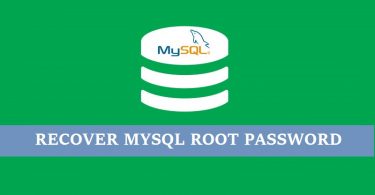Recover-mysql-root-user-password