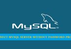 connect-mysql-server-without-prompting-password