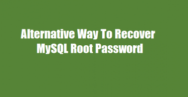 Recover-mysql-root-password