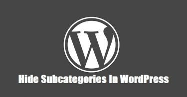 Hide-Subcategories-In-WordPress
