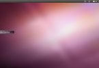 Ubuntu 10.10 Netbook Edition -Showing new Unity Menu