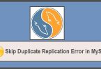 Duplicate-replication-error