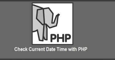 Check Current Date Time with PHP