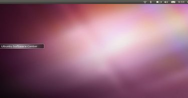 Ubuntu 10.10 Netbook Edition -Showing new Unity Menu
