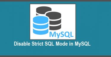 disable-mysql-strict-mode
